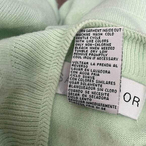 Sag Harbor Womens Size XL Mint Green Sweater Minimalist Chic Pastel Soft Girl - Picture 6 of 8